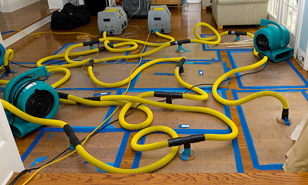 Professional Storm Water Damage Restoration technician working in Lakeland, NY